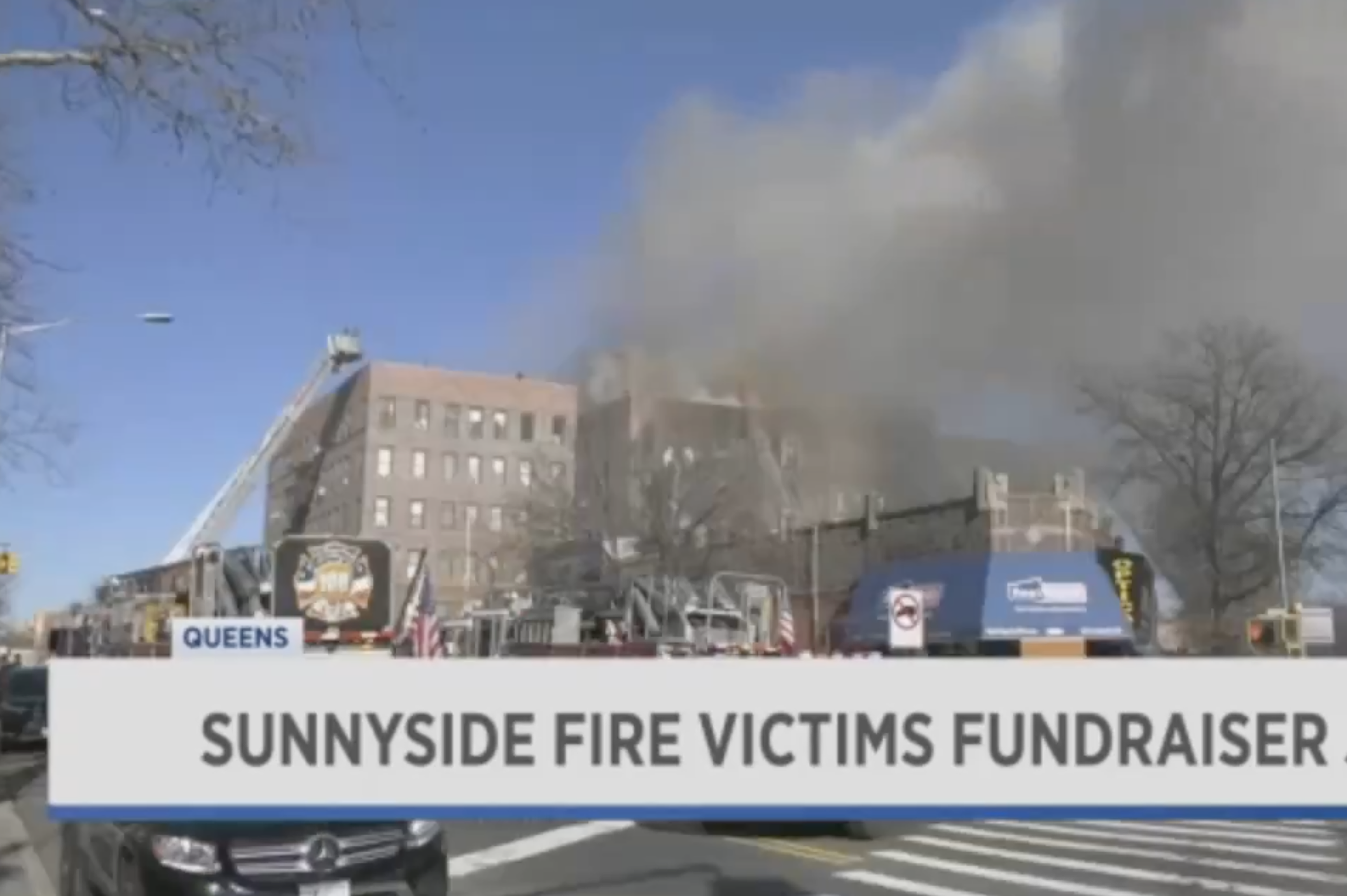 NY1: Sunnyside Fire Victims Fundraiser